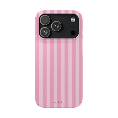 Pink Stripe ‘VERFETTI’ Iphone Case