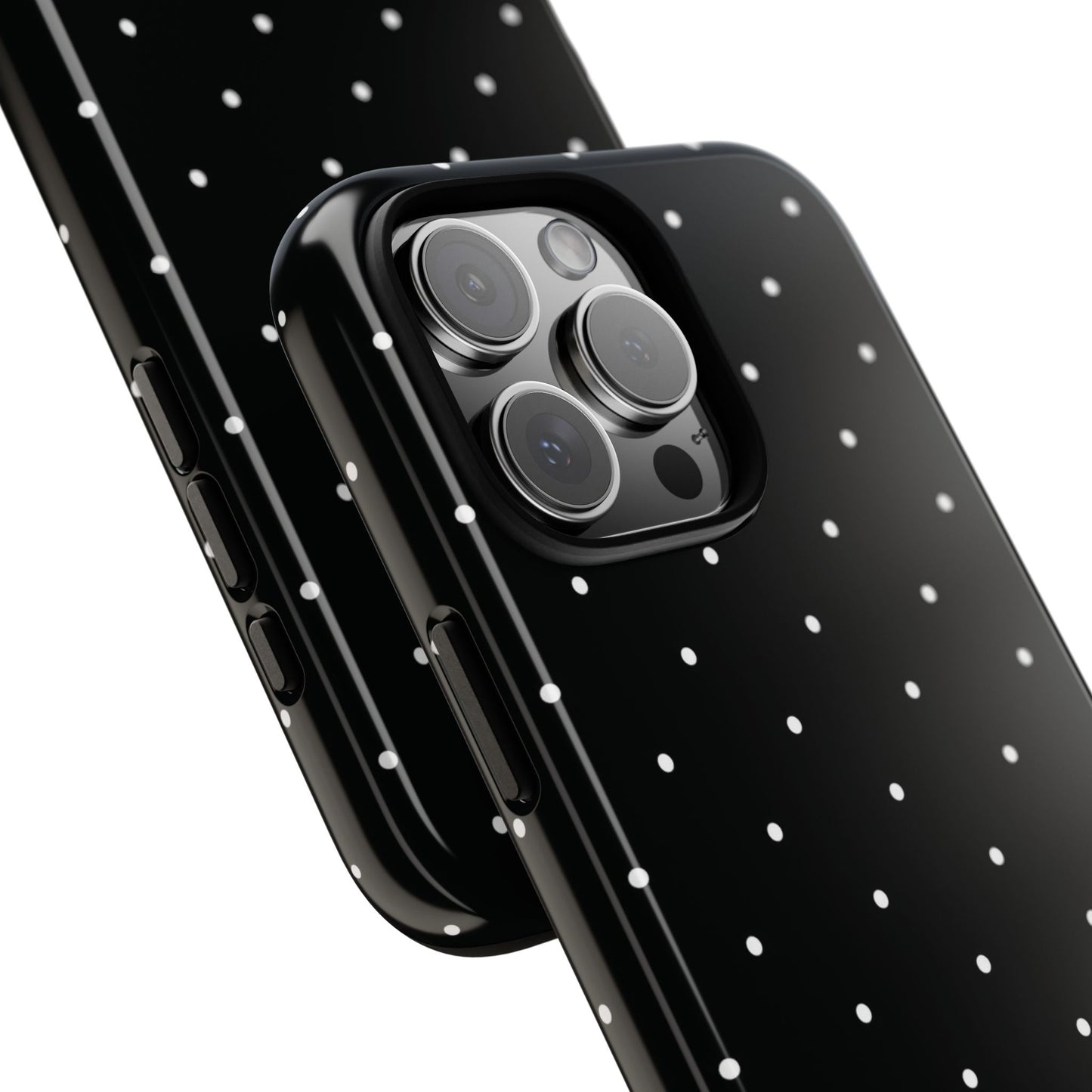 Black Polka Dot Iphone Case