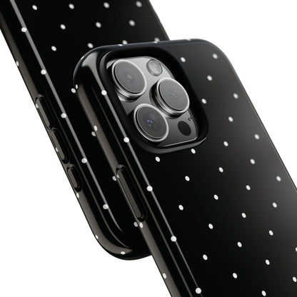 Black Polka Dot Iphone Case