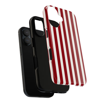 Striped Red Iphone Case