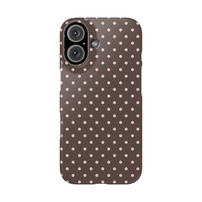 Chocolate Polka Dot Iphone Case