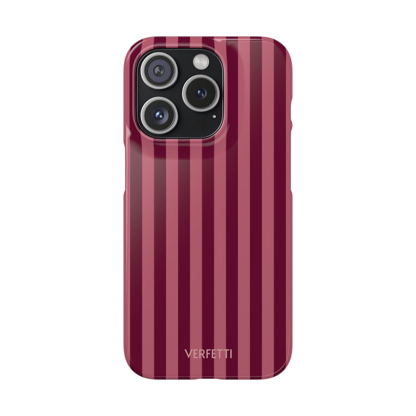 Striped Burgundy Iphone Case