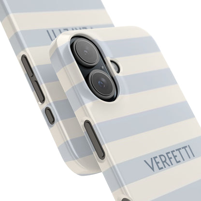 Light Blue ‘VERFETTI’ Striped Iphone Case