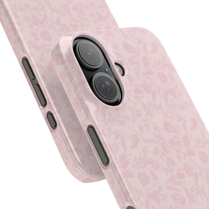 Pink Floral Soft Pattern Iphone Case