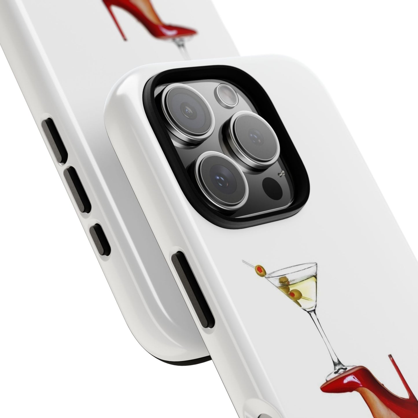 Retro Pinup Legs with Martini Iphone Case