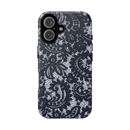 Lace Navy Iphone Case