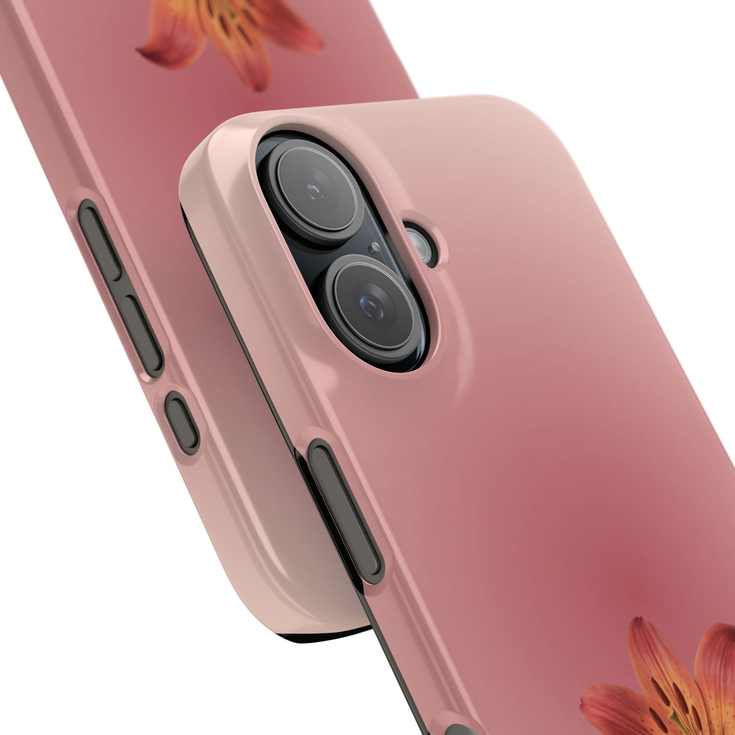 Roze lelie snap iphone hoesje