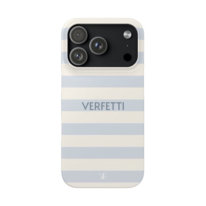 Light Blue ‘VERFETTI’ Striped Iphone Case