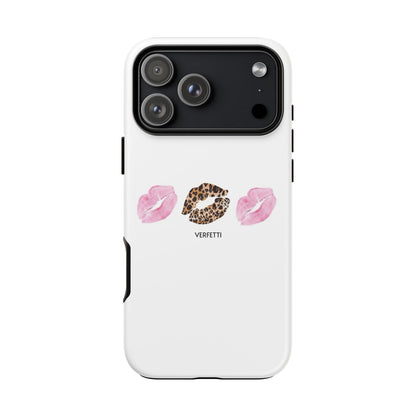 Leopard and Pink Kiss Iphone Case