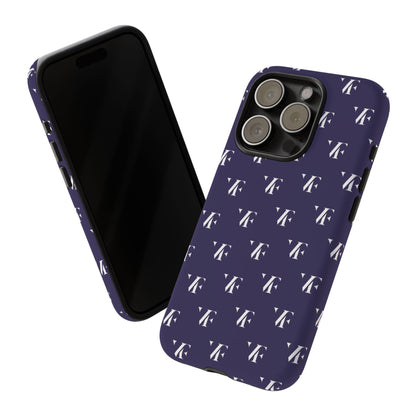 Navy ‘VERFETTI’ Pattern Iphone Case
