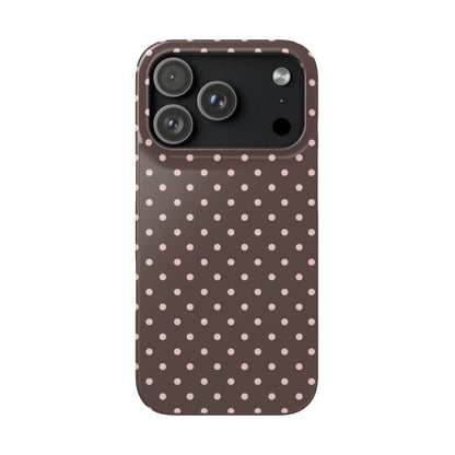 Chocolate Polka Dot Iphone Case