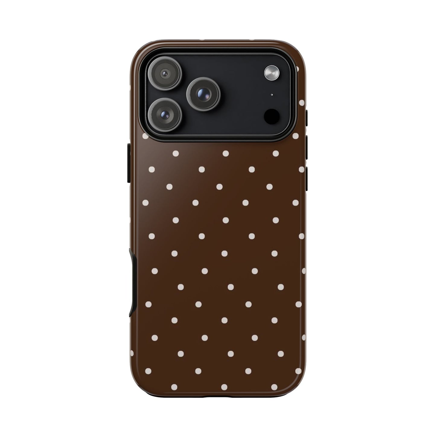 Brown Polka Dot Iphone Cases