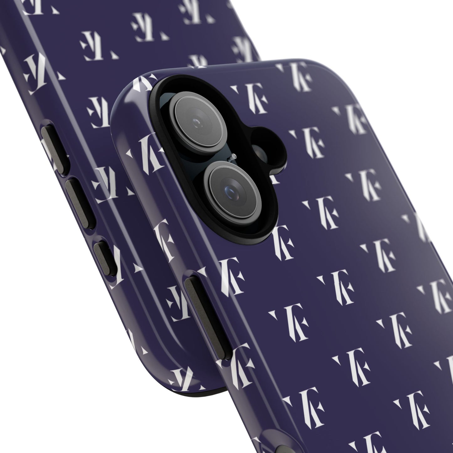 Navy ‘VERFETTI’ Pattern Iphone Case