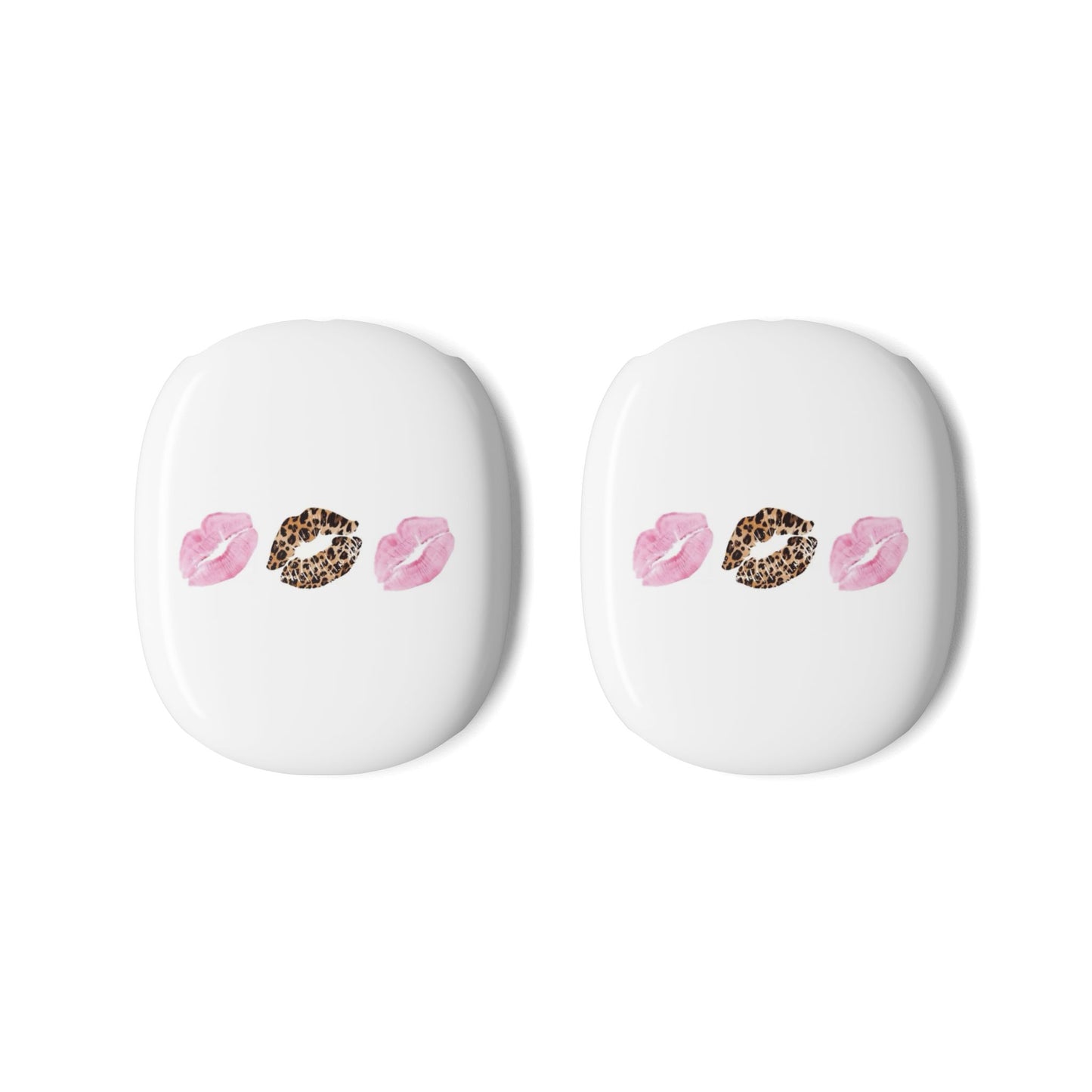 Leopard and Pink Kiss AirPods Max Case