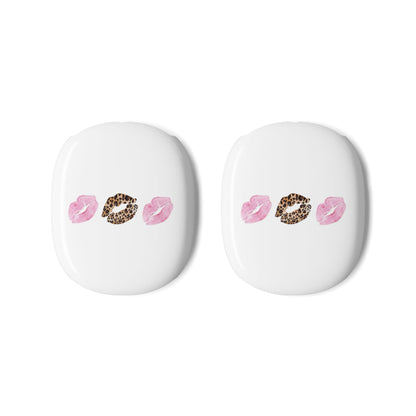 Leopard and Pink Kiss AirPods Max Case