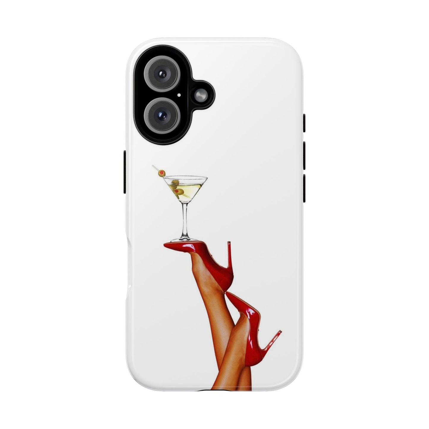 Retro Pinup Legs with Martini Iphone Case