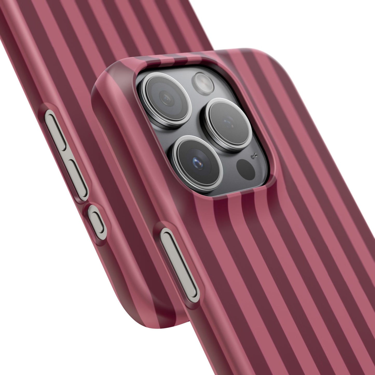 Striped Burgundy Iphone Case
