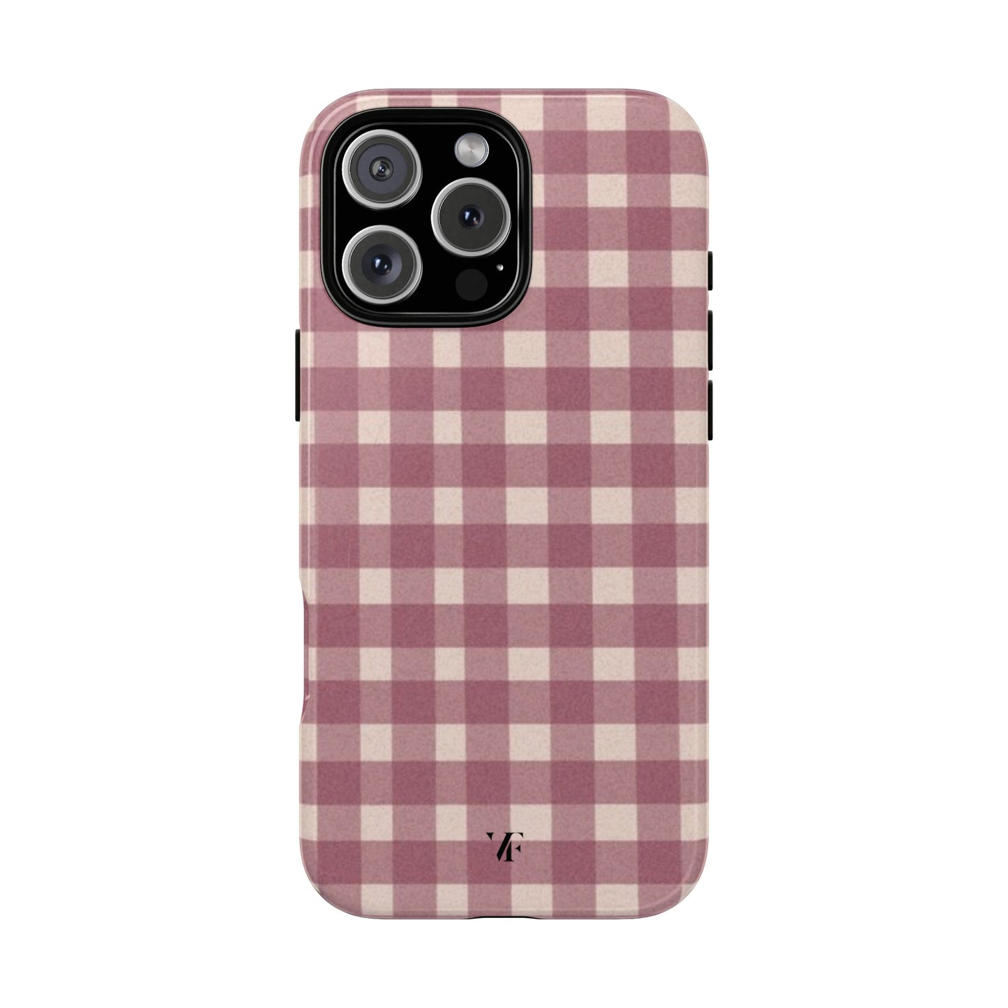 Pink Gingham Iphone Case