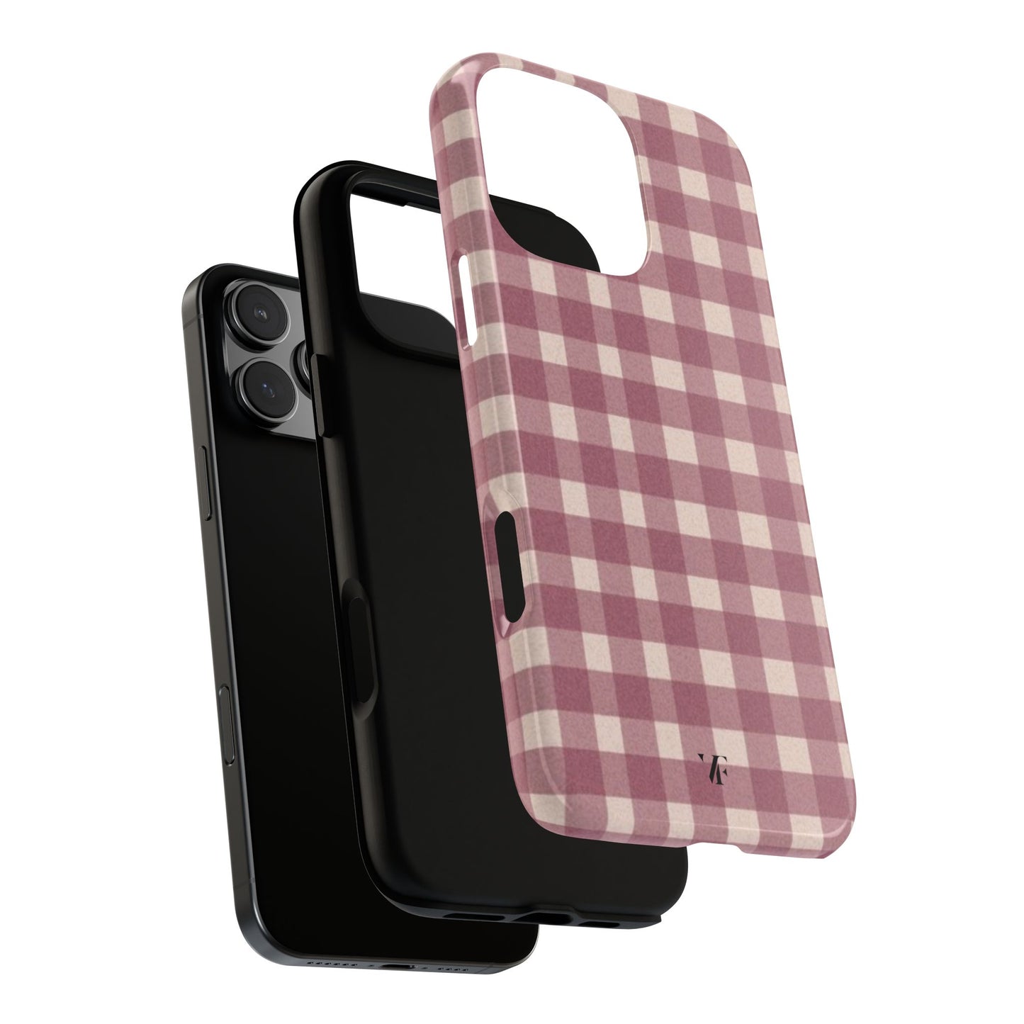 Pink Gingham Iphone Case