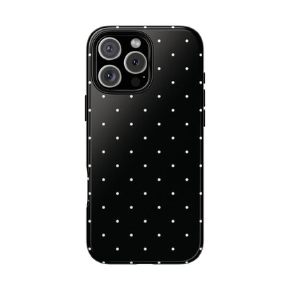 Black Polka Dot Iphone Case