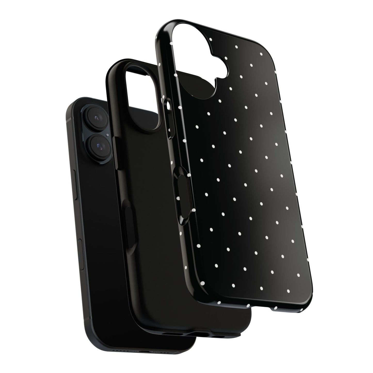 Black Polka Dot Iphone Case
