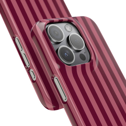 Striped Burgundy Iphone Case