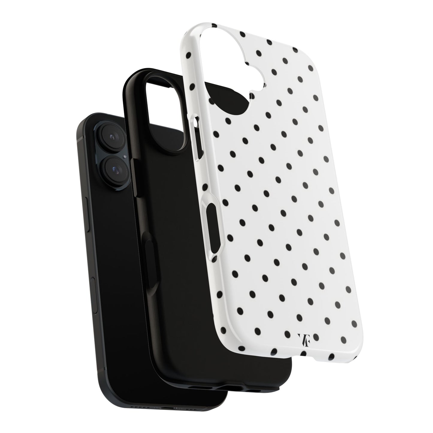 Black and White Polka Dot Iphone case