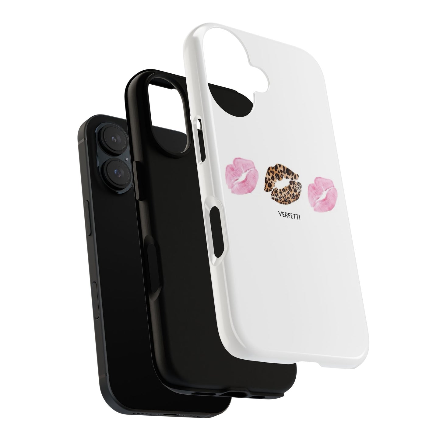Leopard and Pink Kiss Iphone Case