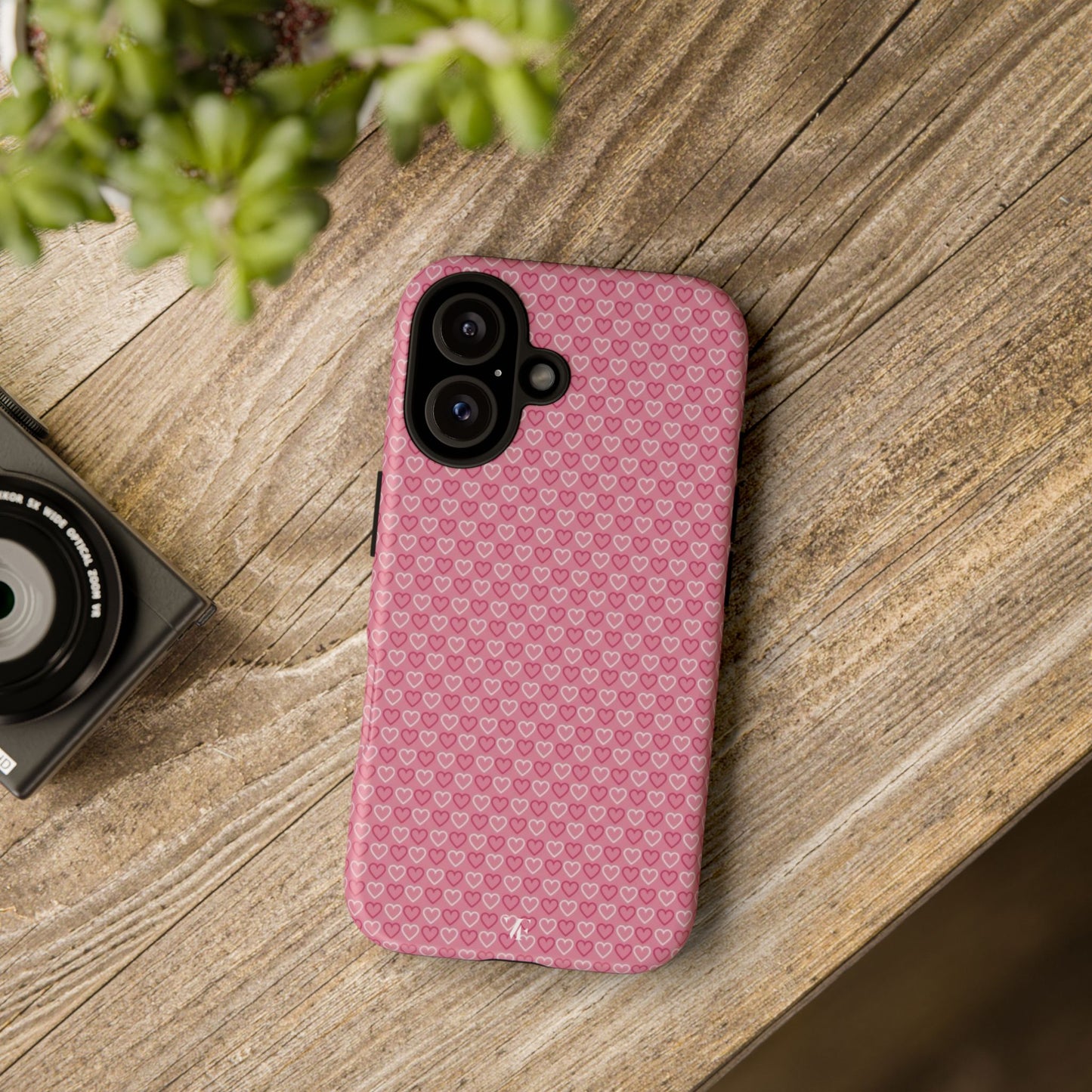 Pink Heart Iphone Case
