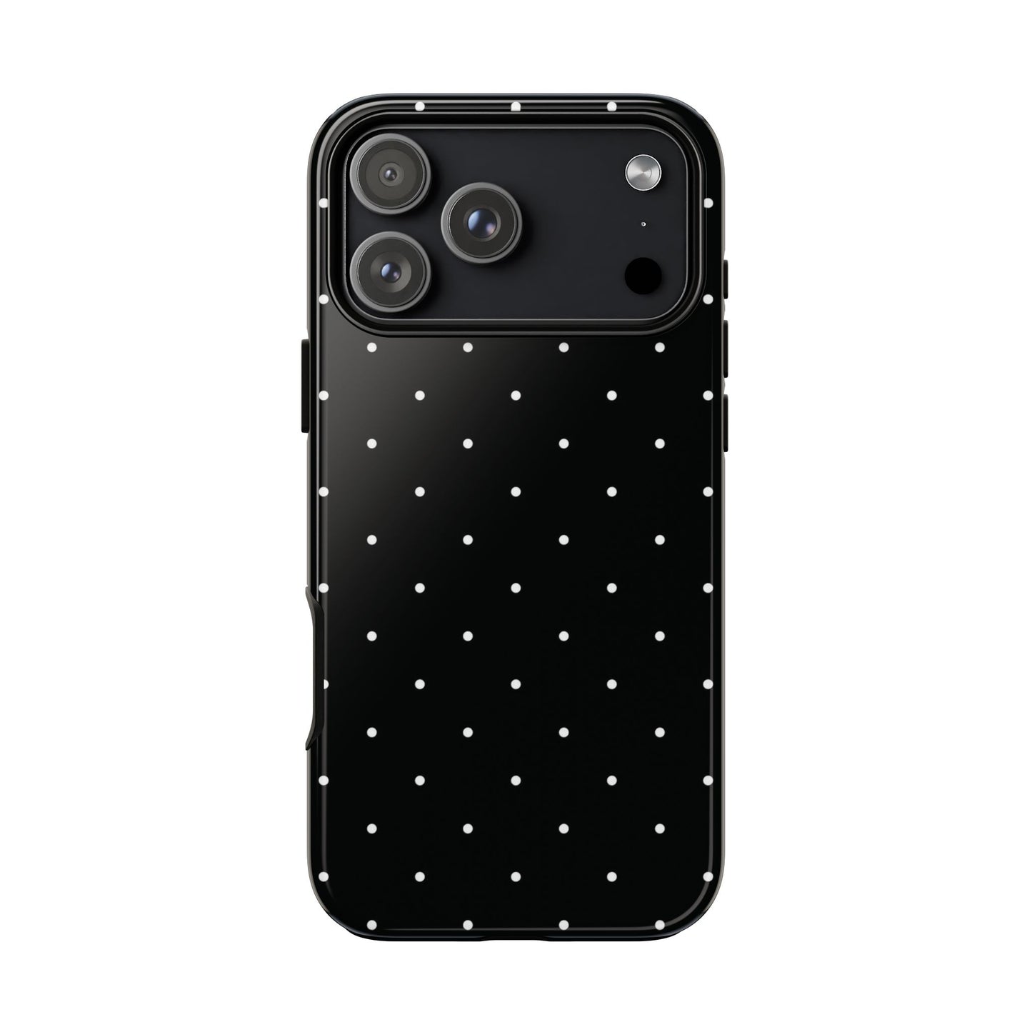 Black Polka Dot Iphone Case