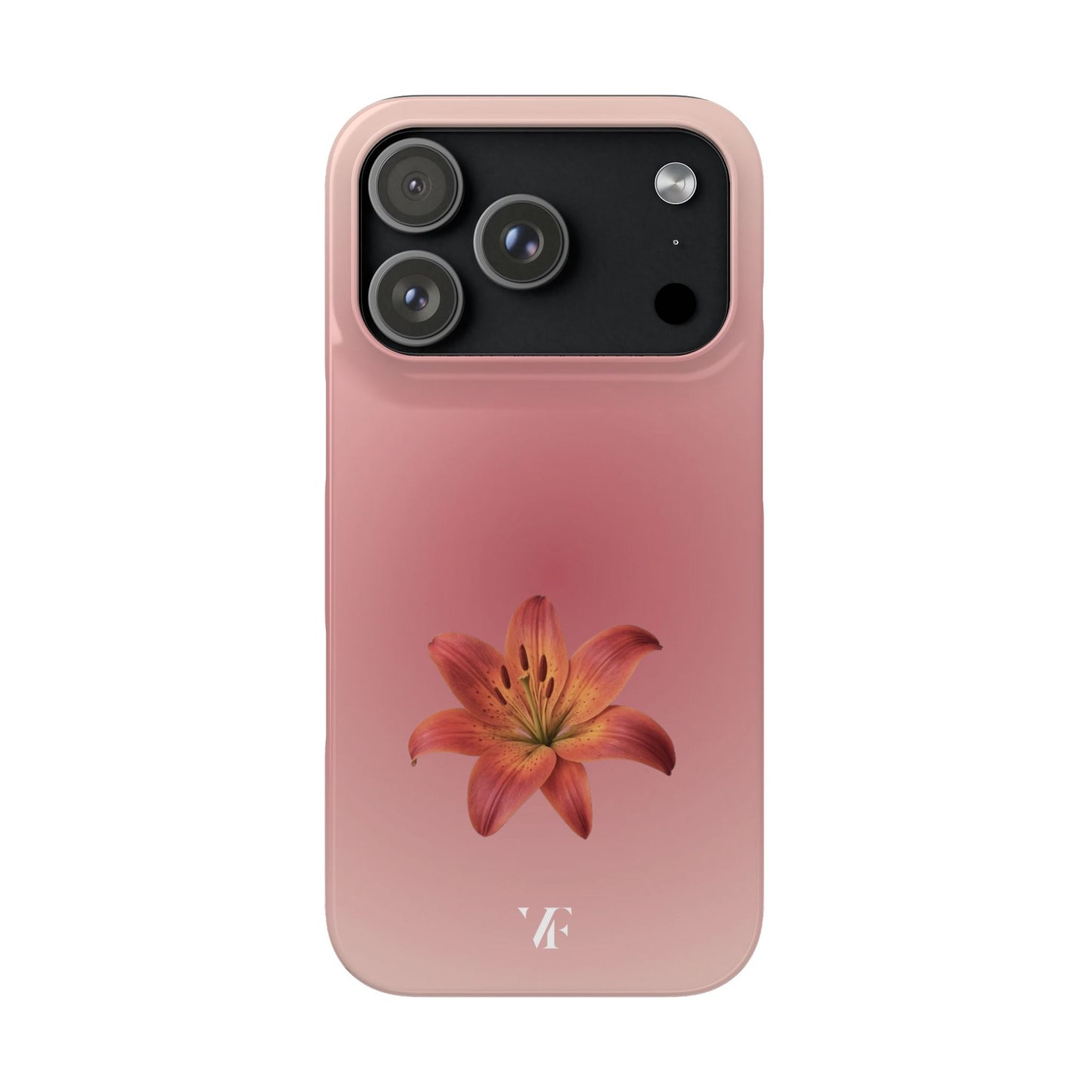 Roze lelie snap iphone hoesje