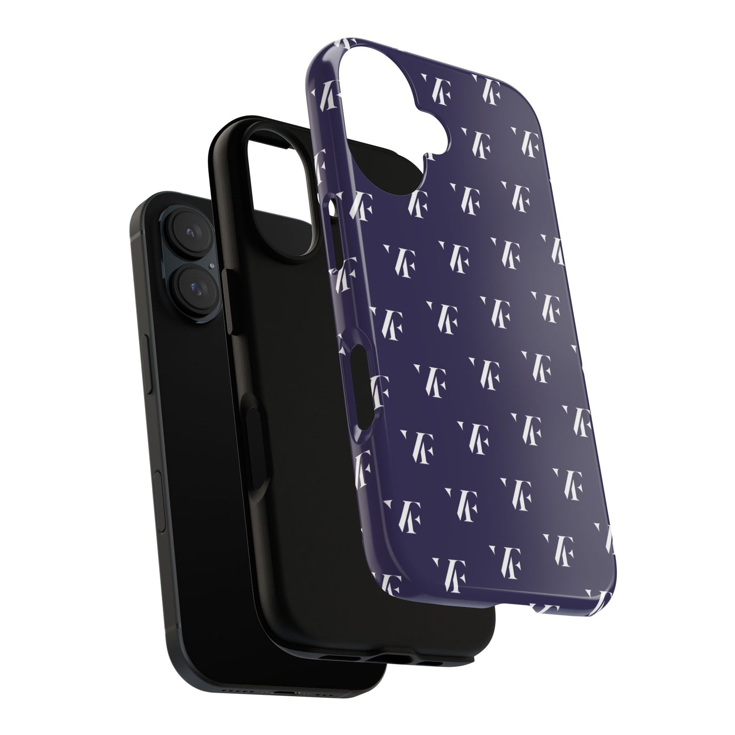 Navy ‘VERFETTI’ Pattern Iphone Case