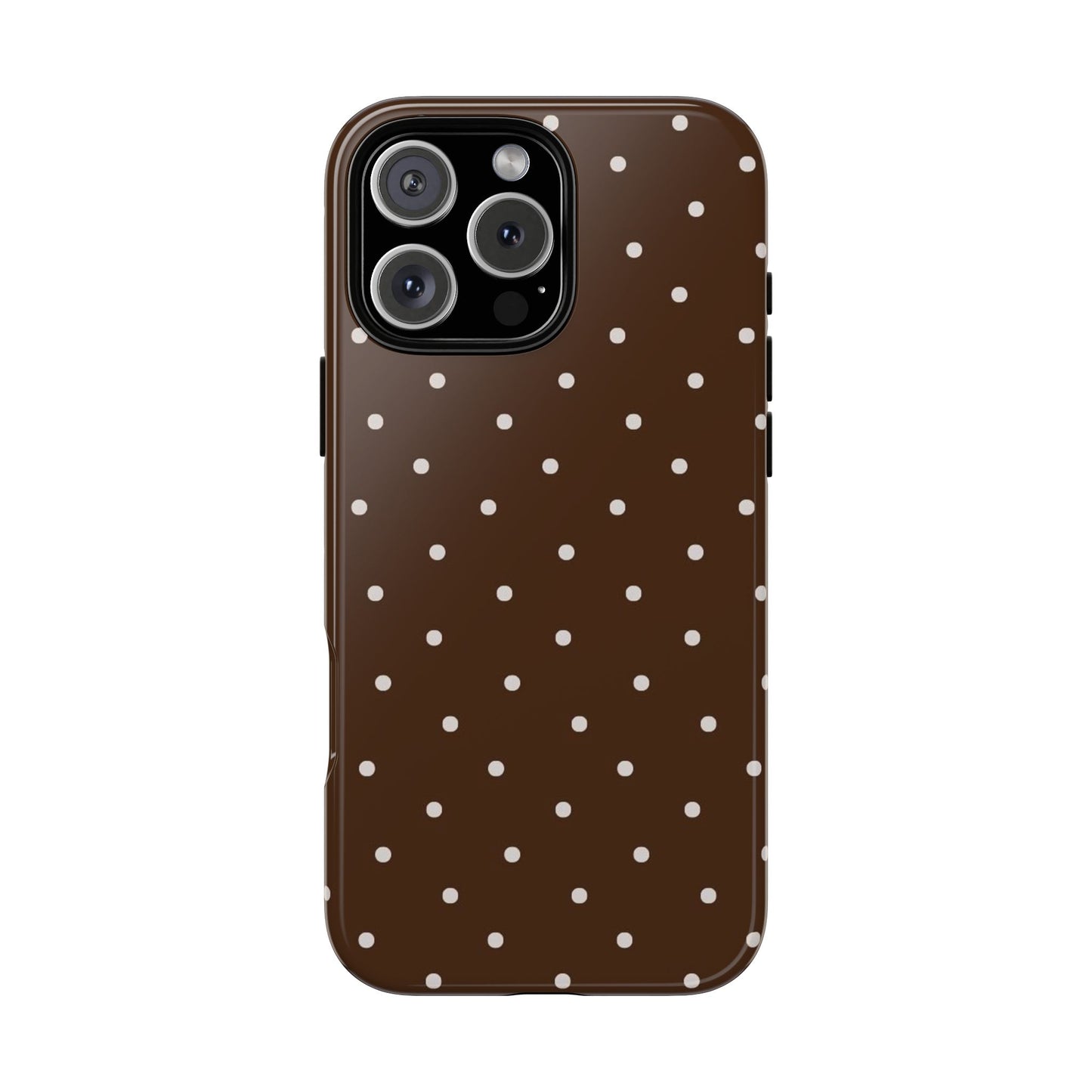 Brown Polka Dot Iphone Cases
