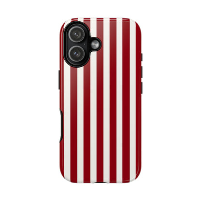 Striped Red Iphone Case