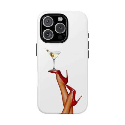 Retro Pinup Legs with Martini Iphone Case