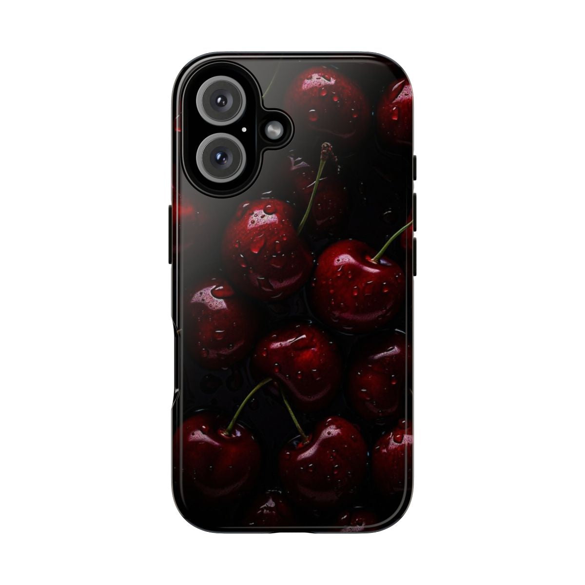 burgundy cherry Iphone Case