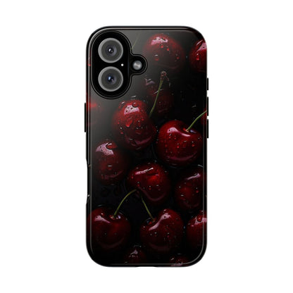 burgundy cherry Iphone Case