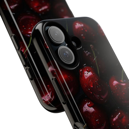 burgundy cherry Iphone Case