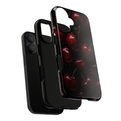 burgundy cherry Iphone Case