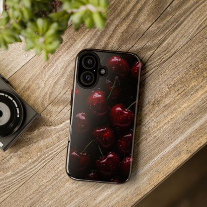 burgundy cherry Iphone Case